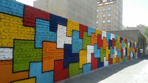 نقاشی دیواری پازلی
