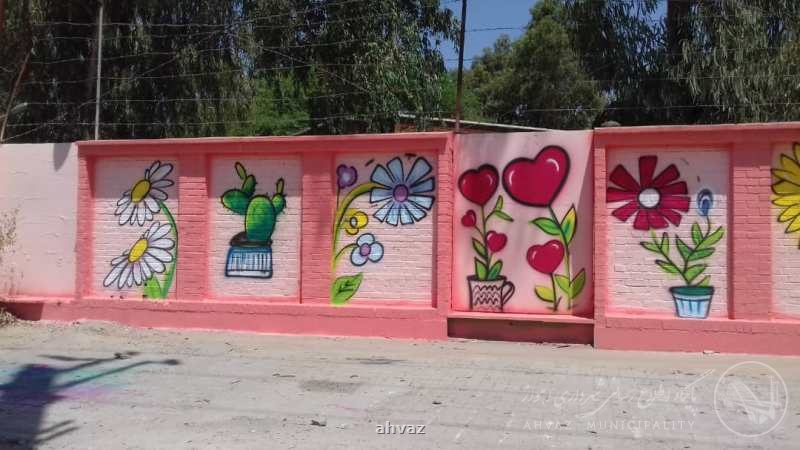 نقاشی دیواری در مهد کودک